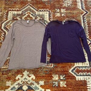 Two TopMan Long Sleeve Tees, Mens XL